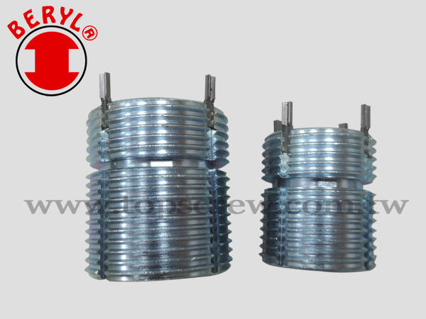 self locking key locking threaded inserts,key locking threaded inserts,threaded inserts,self locking threaded inserts,